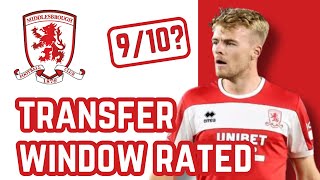 Middlesbrough THE SUMMER TRANSFER WINDOW GRADED [upl. by Ardnuahc958]