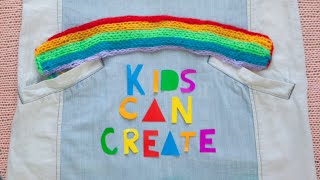 KIDS CAN CREATE How to cast on in knitting Featuring Kaitlin 12 yrs [upl. by Gehman]