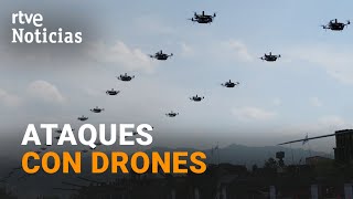 GUERRA UCRANIA Aumentan los ATAQUES con DRONES sobre territorio ruso  RTVE Noticias [upl. by Misak]