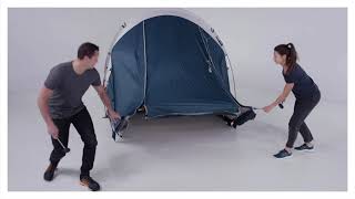 HOW TO INSTALL QUECHUA ARPENAZ 41 FRESH amp BLACK TENT [upl. by Solenne]