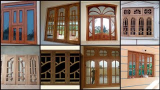 Latest Wooden Window Design  Wooden Window With Glass Design Latest Modern [upl. by Ylrbmik]