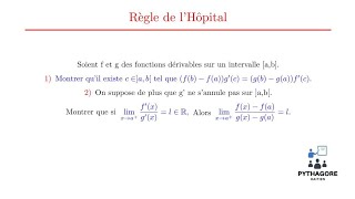 Continuité et Dérivabilité  Règle de lHôpital [upl. by Nedry]