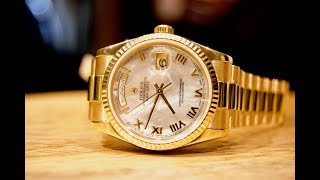 Review Rolex DayDate 36 quotPresidentquot MotherofPearl 118238 [upl. by Onaled]