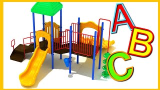 Outdoor Playground Fun Activities for Toddlers Find ABCD Letters Abcdefghijklmnopqrstuvwxyz [upl. by Ahtelahs]