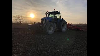 Vlog 30 Uprawa pod jęczmień jary New Holland tg [upl. by Adila970]