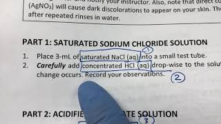 What Happens to Saturated NaCl When HCl acid Is Added [upl. by Corsetti]