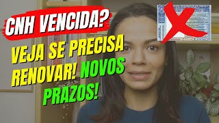 CNH Vencida Veja quais os Novos Prazos para renovar a sua CNH  Nova Lei de Trânsito [upl. by Kcinimod]