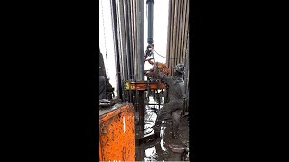 Service Company Casing Running Job rig service drilling oil tripping [upl. by Allerim]