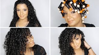 How To Perfect Perm Rod Set On Natural Curly Hair Tutorial [upl. by Emmerie]