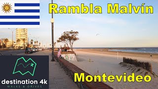 Rambla Malvín  Montevideo  Uruguay  4K [upl. by Ninel]