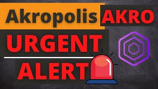 AKRO Akropolis Coin Price News Today  Latest Price Prediction and Technical Analysis [upl. by Hakaber]