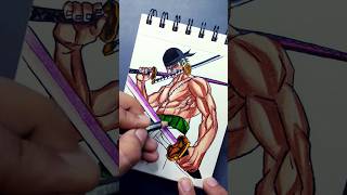 drawing Zoro with swords ⚔️🥶 shorts zoro onepiece [upl. by Hoeve]