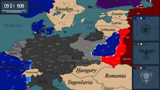 Alternative WW2 in Central Europe  Country vs Country Scenario Animation 2024 [upl. by Neztnaj]