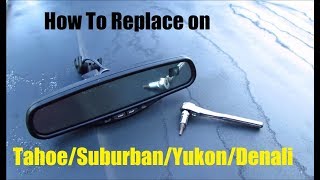 How to Replace Denali Rear View Mirror with Compass amp Temp [upl. by Ettelliw]