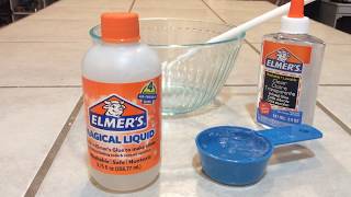 Elmers Recipe for Jumbo Colored Slime [upl. by Blondy761]