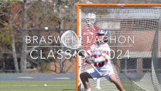 Braswell Vachon 2024 Goalie Lacrosse Highlights [upl. by Lily]