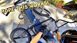 CARRYING BMX BIKE ON SUPERMOTO [upl. by Nnhoj844]