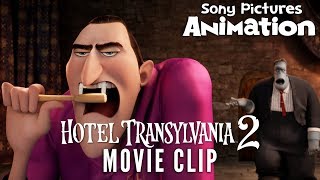 Frank Tries On Dracs Cape  HOTEL TRANSYLVANIA 2 [upl. by Supple]