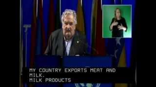 José Mujica discurso de cumbre Río G20 [upl. by Eilasor]