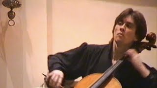 Alexandre Debrus cello plays Bach Gigue Cello Suite N°3  BWV 1009  Live 1997 [upl. by Hanoj]