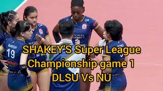 Set 2 highlightsDLSU Vs NU Game 1 SHAKEYS Super League Championship [upl. by Sande]