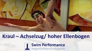 Kraul Achselzug  Perfekt Kraul schwimmen lernen  DominikFranke [upl. by Dilks]