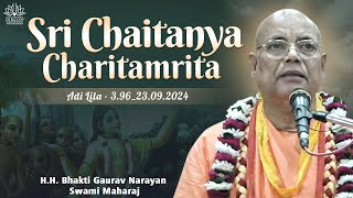 HH Bhakti Gaurav Narayan Swami Maharaj  CC Adi Lila  396  23092024 [upl. by Columbyne]