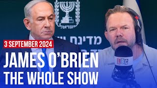 Netanyahu denounces the British government  James OBrien  The Whole Show [upl. by Ives]