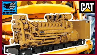 CAT C175 Masterpiece 4000HP V16 Diesel Generator Walk Through amp Warm Start [upl. by Ahtram]