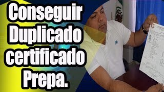 Como conseguir duplicado certificado de prepa bachiller INEA [upl. by Elesig]