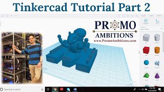 Tinkercad Tutorial Part 2  Shape Manipulation and Scaling [upl. by Razid]