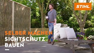 Selber machen Sichtschutz bauen [upl. by Johppa]