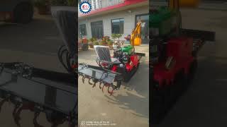 New Design Crawler Mini Tractor with Excavator and Rotary Tiller [upl. by Abas]