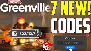 ⚠️NEW WORKING⚠️ GREENVILLE NEW CODES NOVEMBER 2024 ROBLOX GREENVILLE WORKING CODES 2024 [upl. by Vashtee]