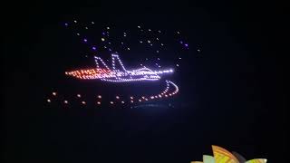 Vivid Sydney Paramount Drone show 2022 \ 600 choreographed drones Sky light show Circular Quay [upl. by Blythe745]