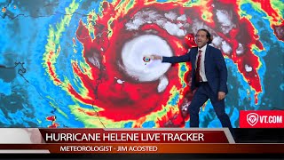 Hurricane Helene Chaos Weatherman Loses It Live On Air [upl. by Covell484]