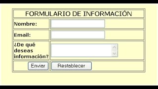 Como crear un formulario en HTML [upl. by Enyale]