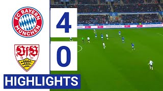 Bayern München vs VfB Stuttgart 40 Alle Tore amp erweiterte Highlights  202425 [upl. by Amikehs]