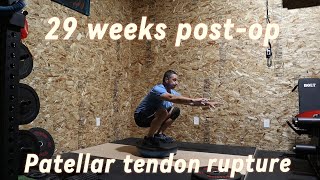 29 weeks post op patellar tendon rupture [upl. by Cooper]