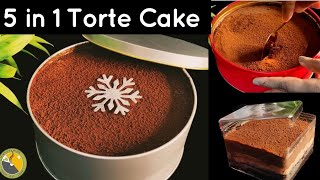 💯Trending 5 in 1 torte cake perfect ആയി വീട്ടിൽ തന്നെ ഉണ്ടാക്കാം  Chocolate Dream Cake trending [upl. by Drugge]