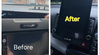 Tesla Style Android Tablet Vertical Stereo car radio with carplay and gps  Honda CRZ [upl. by Nivahb874]