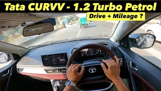 Tata Curvv 12 Turbo Petrol Drive Review City Mileage amp Drive  Base Model वाला Engine [upl. by Aggie]