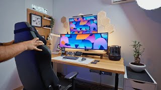 Ultimate Dual Stacked Monitor Setup ULTRARM Heavy Duty Mount Unboxing [upl. by Bechler]