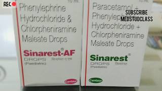 Medicine review sinarest drops uses side effects complications [upl. by Machutte576]