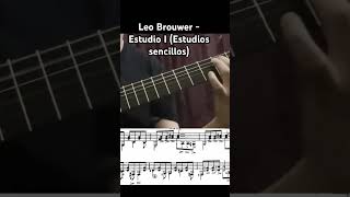 Leo Brouwer  Estudio I estudios sencillos [upl. by Frisse]