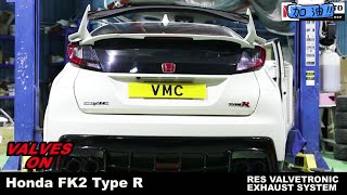 Honda Civic FK2 Type R with RES Custom Exhaust Sound [upl. by Annasoh]