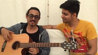 Bhuvan Bam BB KI Vines amp Siddharth Slathia Jamming at YouTube Fanfest Backstage [upl. by Wilen]