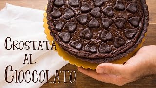 Crostata Sogno al Cioccolato  Ricetta Frolla al Cacao e Crema al Cioccolato  55Winston55 [upl. by Sutniuq783]