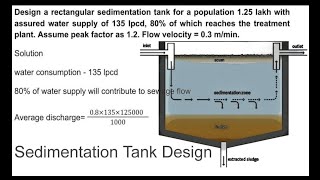 How to design Rectangular Sedimentation Tank Settling Tanksedimentationtank settlingtank [upl. by Mintz]