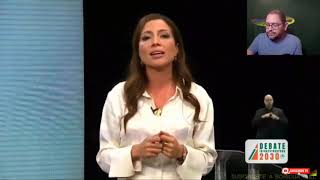 Alexandra Lugaro le zumba descarga a La Comay en debate Mega Tv [upl. by Adnuahsal]